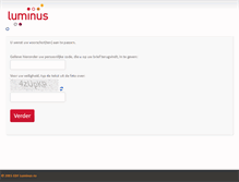 Tablet Screenshot of mijnvoorschot.luminus.be