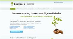 Desktop Screenshot of luminus.no
